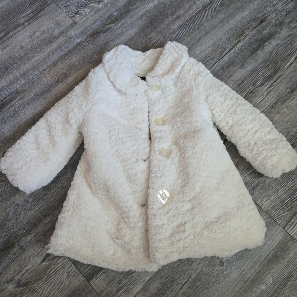 18M Girls Cozy White Kids Jacket
